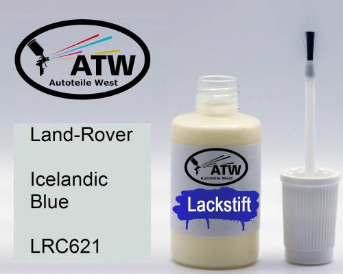 Land-Rover, Icelandic Blue, LRC621: 20ml Lackstift, von ATW Autoteile West.